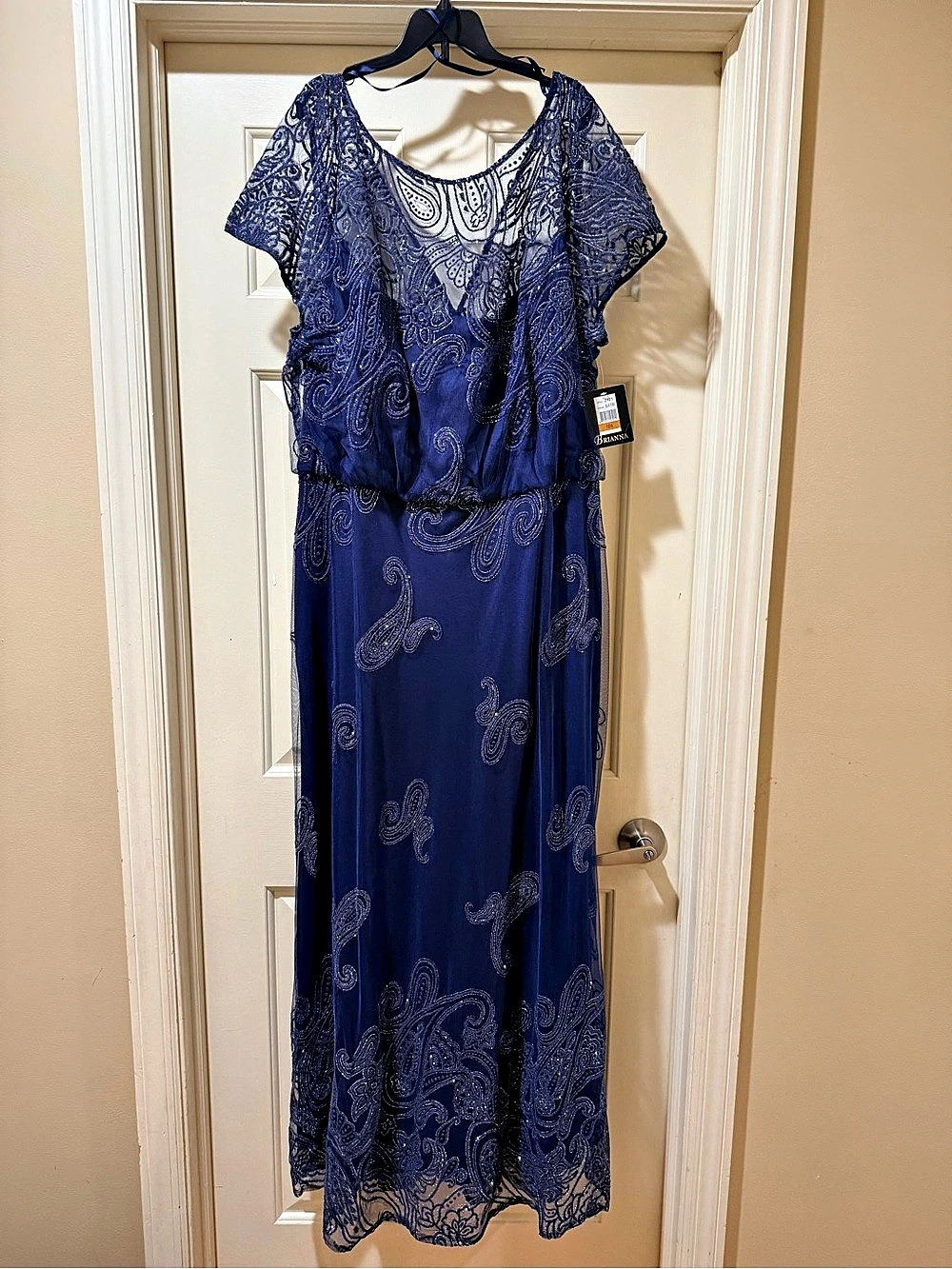 Brianna Paisley sequined evening gown size 16W